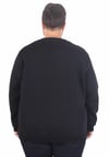 Erkek Büyük Beden Bisiklet Yaka 3ip Sweat D&G 25722 SIYAH