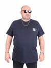 Erkek Büyük Beden Sıfır Yaka Tişört Arm Exc 25126 LACIVERT