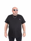 Erkek Büyük Beden Sıfır Yaka Tişört DG 25111 SIYAH