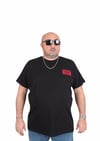 Erkek Büyük Beden Sıfır Yaka Tişört GA 25118 SIYAH