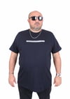 Erkek Büyük Beden Sıfır Yaka Tişört Arm Exc 25131 LACIVERT