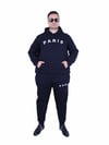 Starbattal Erkek Büyük Beden 3 İplik Eşofman Takım Paris TK25609 LACIVERT