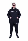 Starbattal Erkek Büyük Beden 3 İplik Eşofman Takım Paris TK25609 SIYAH