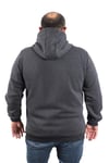 Erkek büyük beden kapşonlu NK sweatshirt ANTRASİT MELANJ