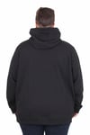 Starbattal Büyük Beden Kapüşonlu Sweat Double Face Winter 25700 SIYAH