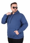 Starbattal Büyük Beden Erkek Basic Sweat Kapüşonlu 11700 INDIGO