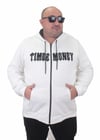 Starbattal Fermuarlı Kapuşonlu Büyük Beden Sweat Time Money 23218 EKRU