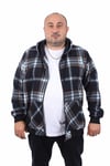 Starbattal Kangaroo Pocket Oduncu Sweat-Gömlek Stripe 22209-1427