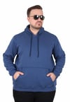 Starbattal Büyük Beden Erkek Basic Sweat Kapüşonlu 11700 INDIGO