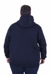 Starbattal Büyük Beden 3ip Kapüşonlu Sweat Let's Go 25720 LACIVERT
