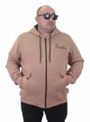Starbattal Fermuarlı Kapuşonlu Büyük Beden Sweat Freadom 23219 S.KAHVE