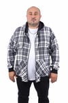 Starbattal Kangaroo Pocket Oduncu Sweat-Gömlek Stripe 22209-1481