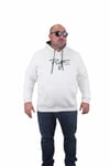 Starbattal Erkek Büyük Beden Kapuşonlu Sweat Prstge Paris 23208 EKRU