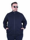 Starbattal Büyük Beden Basic Mevsimlik Fermuarlı Sweatshirt 22750 LACIVERT