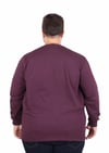 Starbattal Büyük Beden Sıfır Yaka Classic Sweat 23216 MURDUM