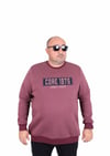 Starbattal Erkek Büyük Beden Sıfır Yaka 3ip Sweat Core 1975 24209 Eflatun