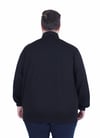 Starbattal Büyük Beden Basic Mevsimlik Fermuarlı Sweatshirt 22750 SIYAH
