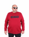 Starbattal Erkek Büyük Beden Sıfır Yaka 3ip Sweat Core 1975 24209 BORDO