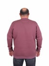 Starbattal Erkek Büyük Beden Sıfır Yaka 3ip Sweat Core 1975 24209 Eflatun