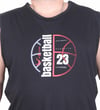Starbattal Büyük Beden Baskılı Kolsuz Tişört Basketball 25150 SIYAH