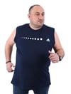 Büyük Beden Erkek Atlet Bisiklet Yaka Adds Lacivert 22124-4 Std