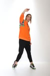 2İplik Baskılı HOPE Sweat Turuncu