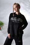 Feel Good İki İplik Tunik Siyah Ceplı