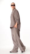 İtalyan Tek Size Oversize Dantelli  Keten Takım