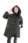 İthal Kumaş Dark Jungle Yeşil Kapitone MontshE Tekstilİthal Kumaş Dark Jungle Yeşil Kapitone Mont