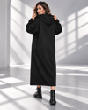 Kot Garnili Oversize Tasarım Fermuarlı CeketshE TekstilKot Garnili Oversize Tasarım Fermuarlı Ceket