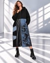 Kot Garnili Oversize Tasarım Fermuarlı CeketshE TekstilKot Garnili Oversize Tasarım Fermuarlı Ceket