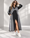 Kot Garnili Oversize Tasarım Gömlek ElbiseshE TekstilKot Garnili Oversize Tasarım Gömlek Elbise