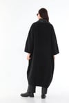 Oversize Önü Kepçeli HirkashE TekstilOversize Önü Kepçeli Hirka