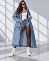 Yıkamalı İnce Kot Oversize CeketshE TekstilYıkamalı İnce Kot Oversize Ceket