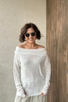 BARDOT YAKA İNCE MEVSİMLİK TRİKO - Ekru