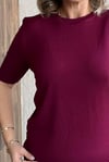 BASIC KISA KOLLU İNCE TRİKO - Bordo