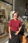 BİSİKLET YAKA PULLU SİMLİ TRİKO KAZAK