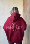 BORDO STUDİO MİCKEY TASARIM SWEATSHIRT