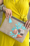 DENİZ KABUKLARI CLUTCH ÇANTA 