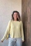 DİLVİN KAYIK YAKA BASIC TRİKO KAZAK - Sarı
