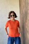 DİLVİN LYOCELL KARIŞIMLI MİNİMAL BLUZ - Orange