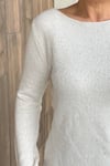 DİLVİN PULLU SİMLİ TRİKO KAZAK - Ekru 