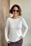 DİLVİN PULLU SİMLİ TRİKO KAZAK - Ekru 