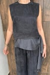 GARNİLİ BLUZ PANTOLON TAKIM - Antrasit 