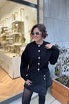 GÜL DÜĞMELİ TRİKO HIRKA