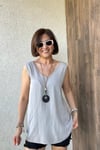 İTALYAN VİSKON KOLYELİ BLUZ - Kahve