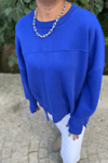 KOL DETAYLI OVERSİZE SWEATSHIRT