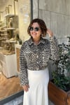 LEOPAR DESEN KISA JEAN MONT