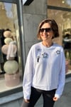 ORİJİNAL MARKA YILDIZ İŞLEMELİ SWEATSHIRT