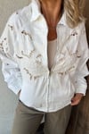 ORİJİNAL MODEL BOMBER DENİM CEKET - Ekru